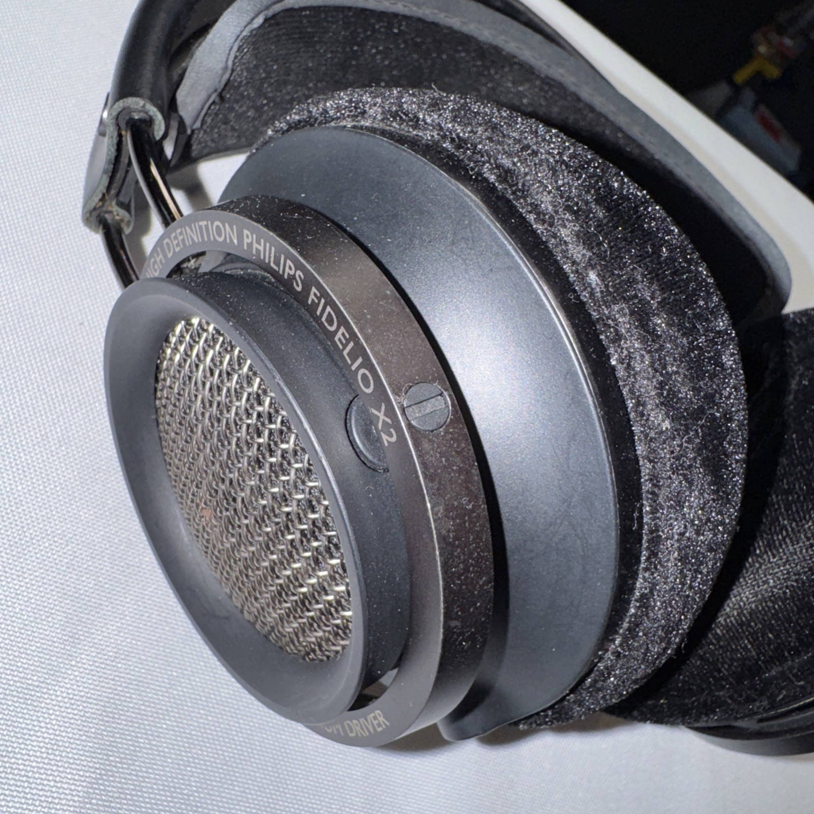 HD Philips Fidelio X2 50MM High Power Neodymium Headphone Black Tested Works ?