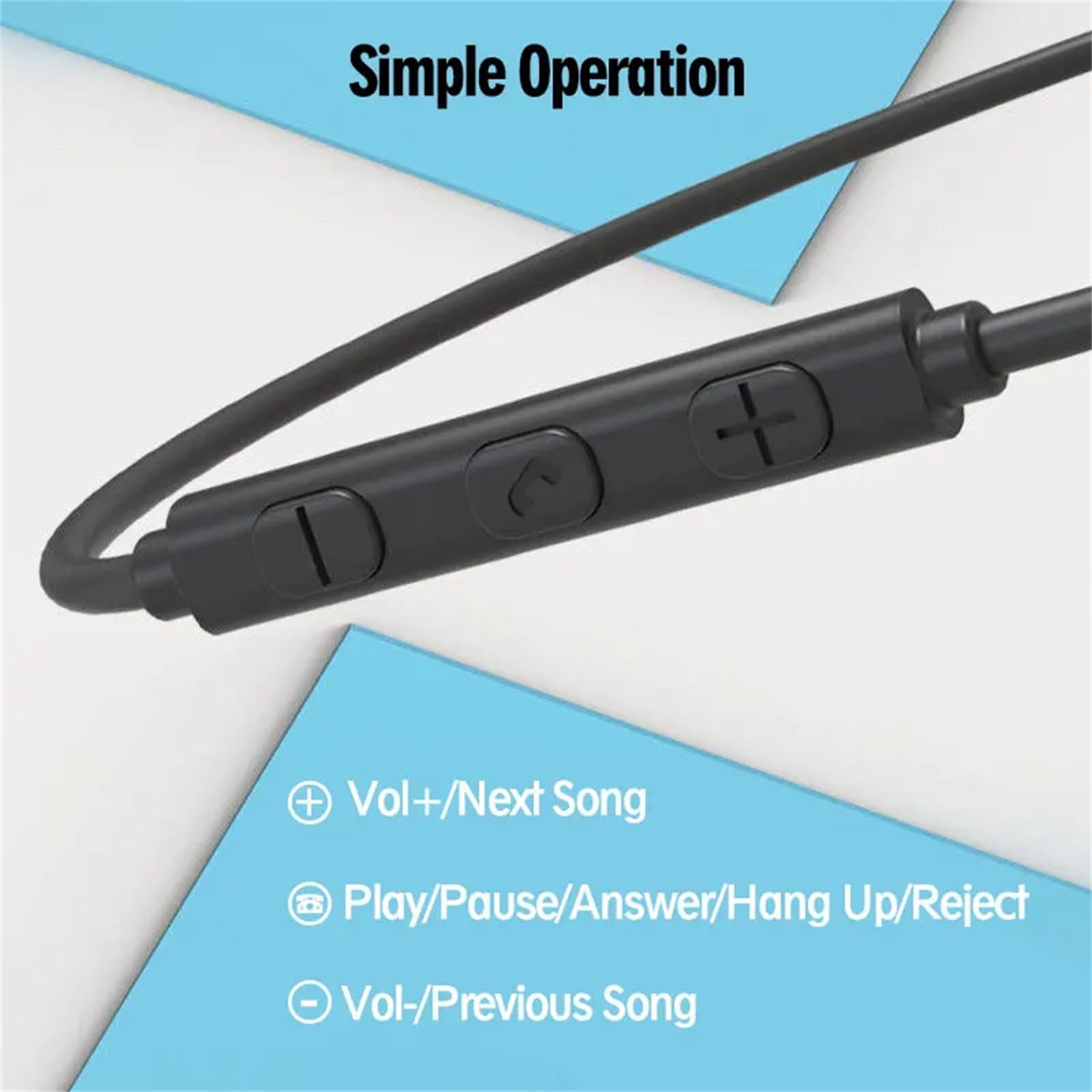 GZCRDZ Air Conduction Earphones,3.5mm Wired One size fits all, Black