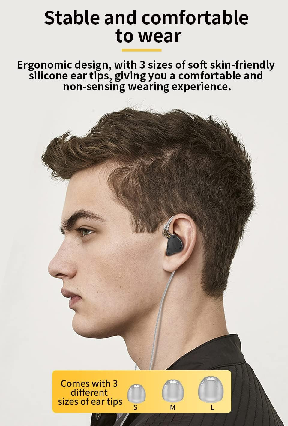 KZ ZS10 PRO X in Ear Monitors, Upgraded 4BA 1DD Multi Driver in Ear Earphone KZ
