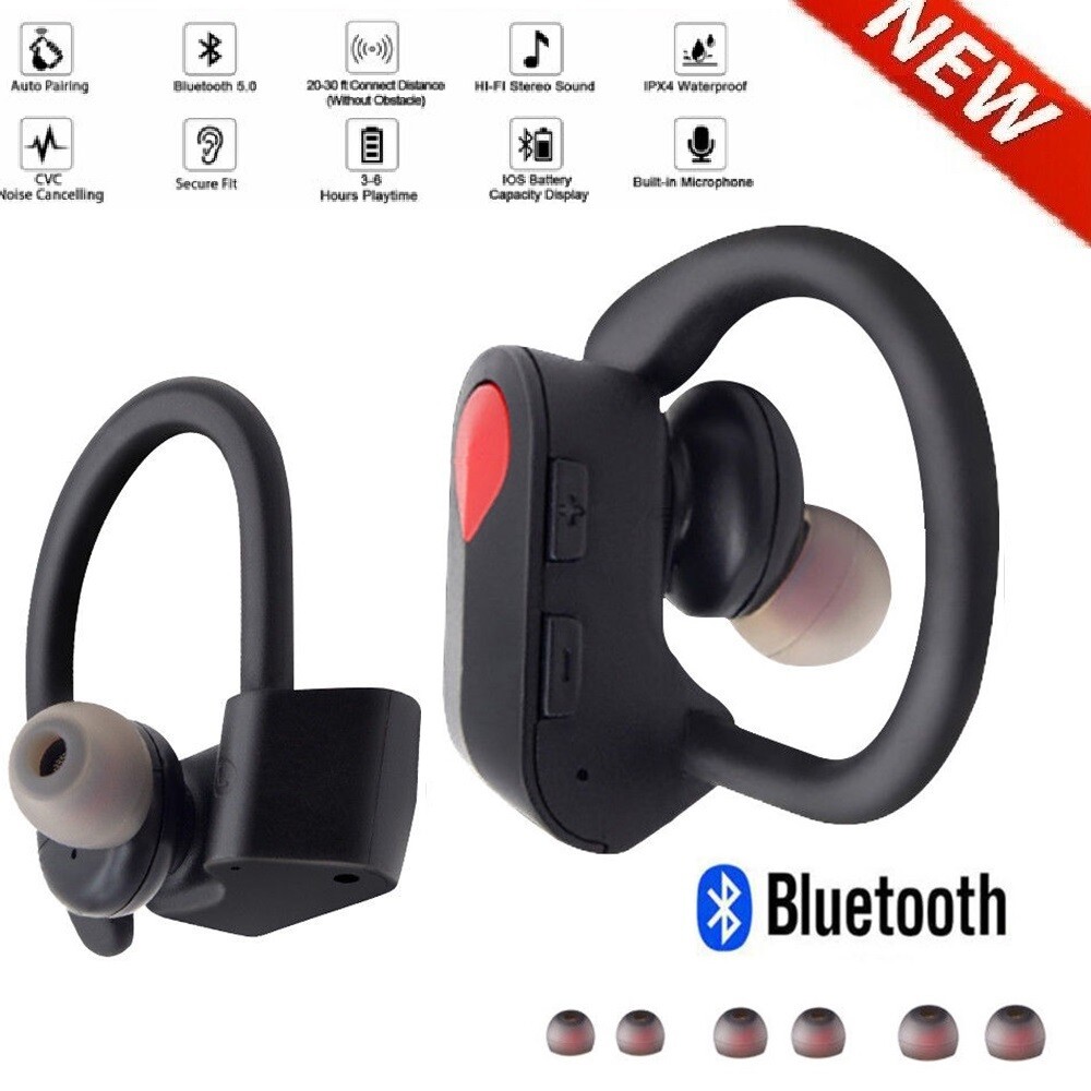 2022 New Bluetooth 5.1 Earbuds Stereo Sport Wireless Headphone Earhook Headset