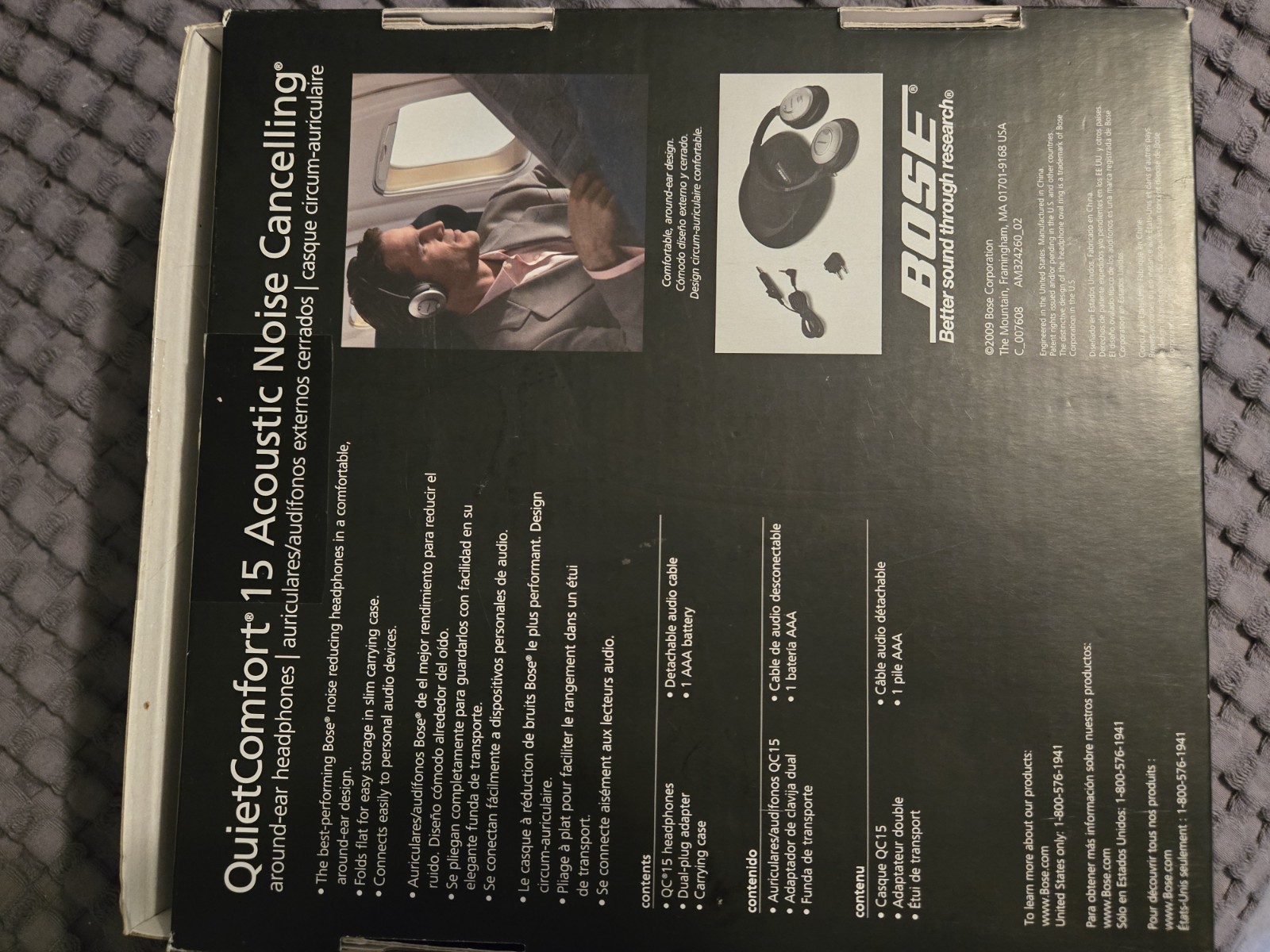 Bose QuietComfort 15 (QC15) Acoustic Noise Cancelling Headphones