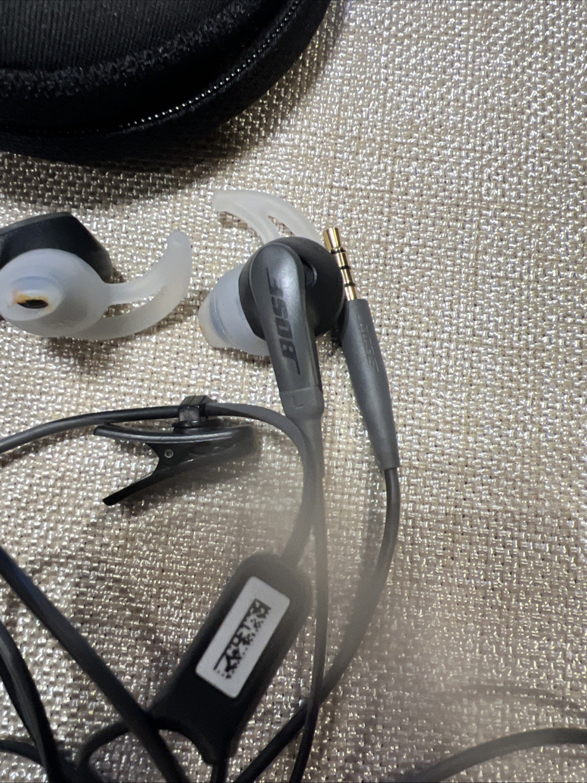 Original Bose SoundSport In-Ear Earphones Headset 3.5mm plug Charcoal Black
