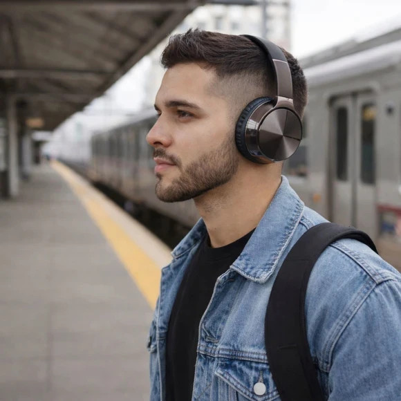 Prime Audio Shine Bluetooth Headphones Assorted Black White and Pink, NEW