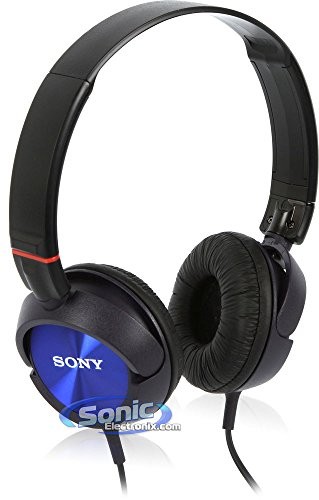 Sony MDR-ZX300L On-Ear Headphones Blue Closed-Back High Magnet Neodymium New
