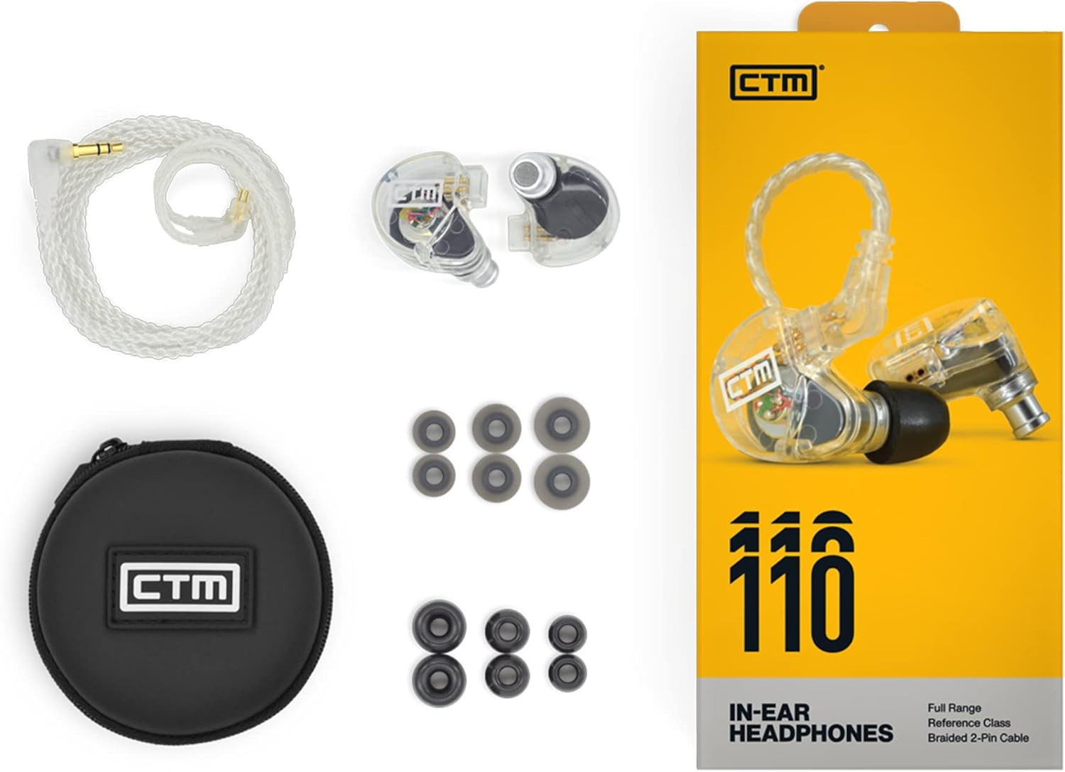 CE110 – Pro Isolating Single Driver Wired Earphones by Clear Tune Monitors Titan