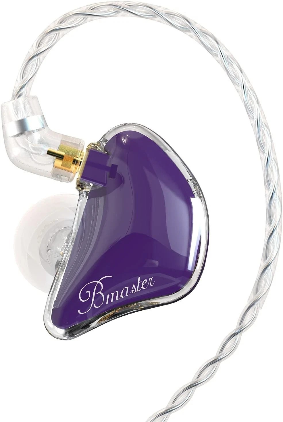 Bmaster Triple Driver IEM Purple Hifi Stereo Sound Isolation Detachable MMCX …