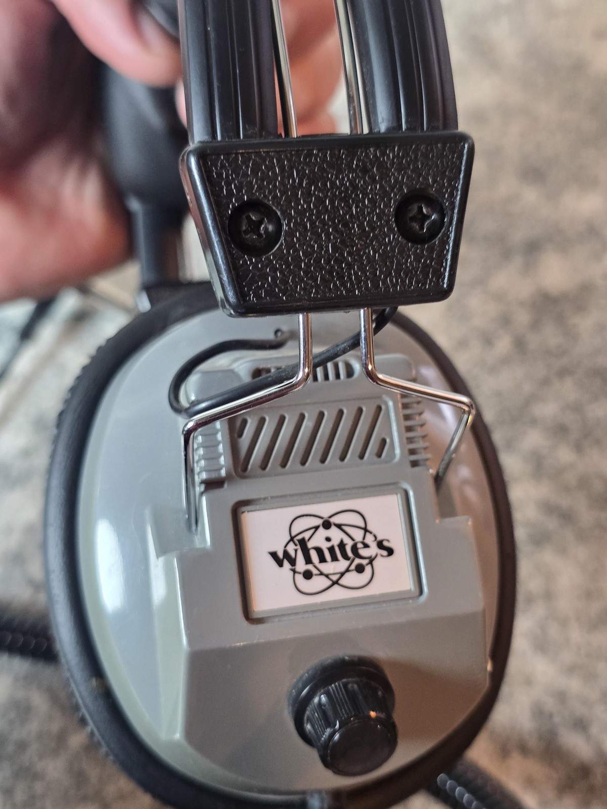 Whites Metal Detector Headphones Over Ear Coiled 6.35mm Stereo Wired Plug