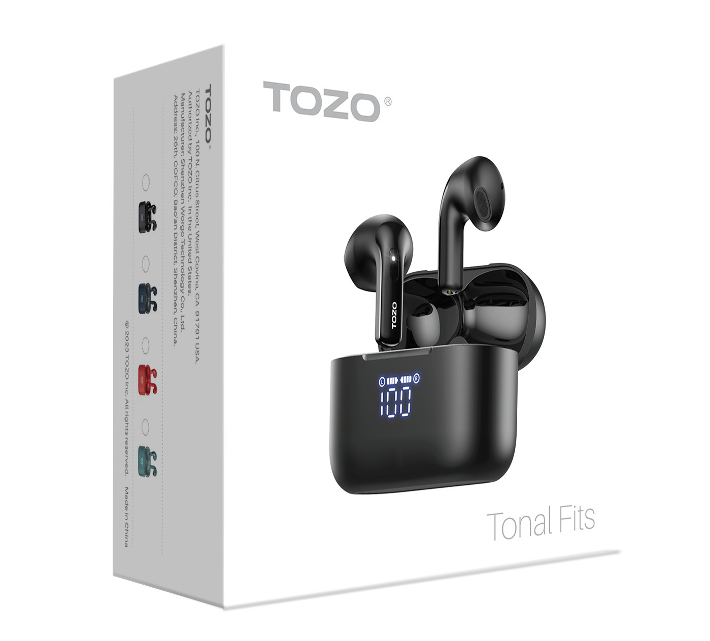 TOZO Tonal Fits(T21) Wireless Earbuds Bluetooth 5.3 Dual Mic Call Noise Cancel