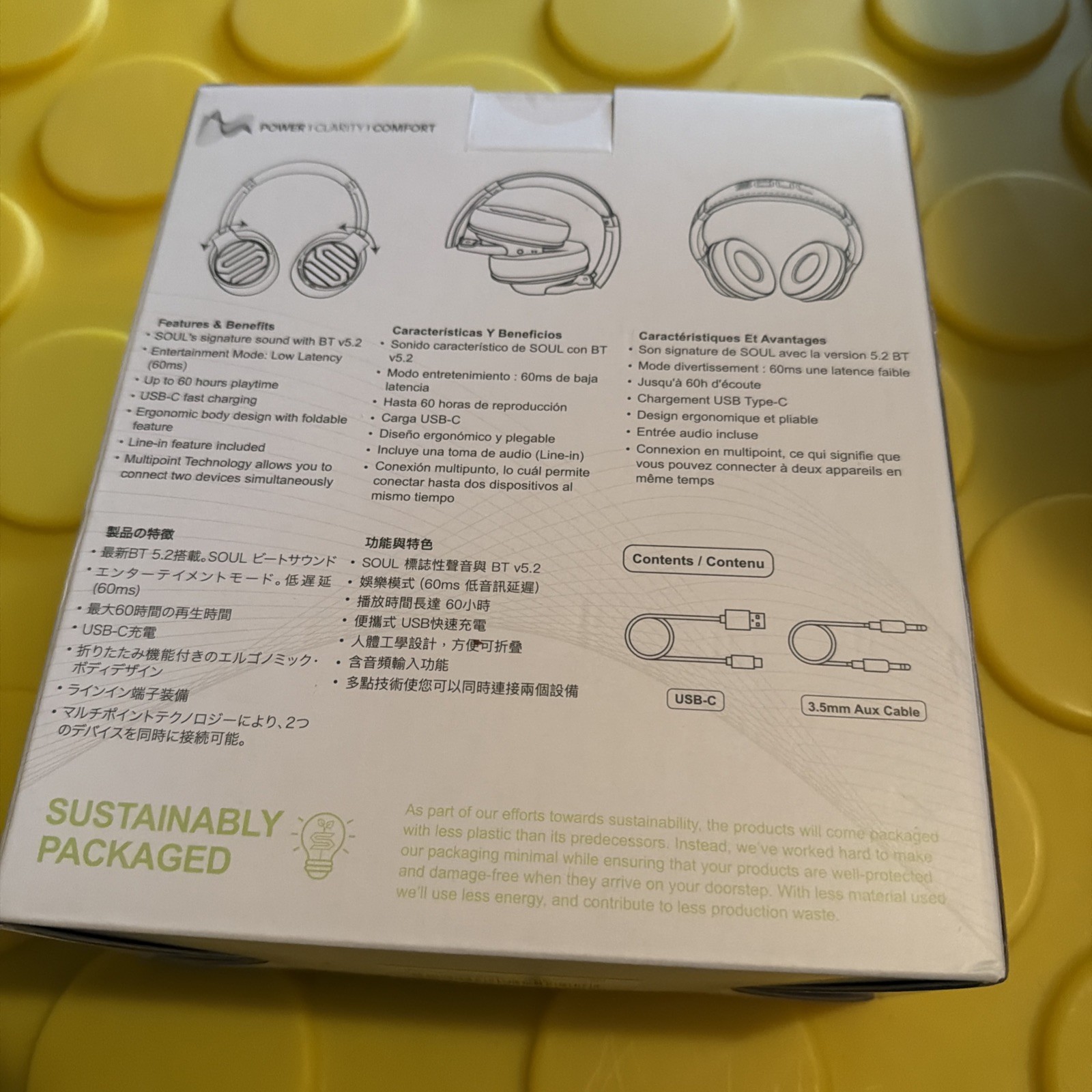 SOUL UW-SU76 Wireless Headphones ULTRA WIRELESS 2 Bluetooth Compatible