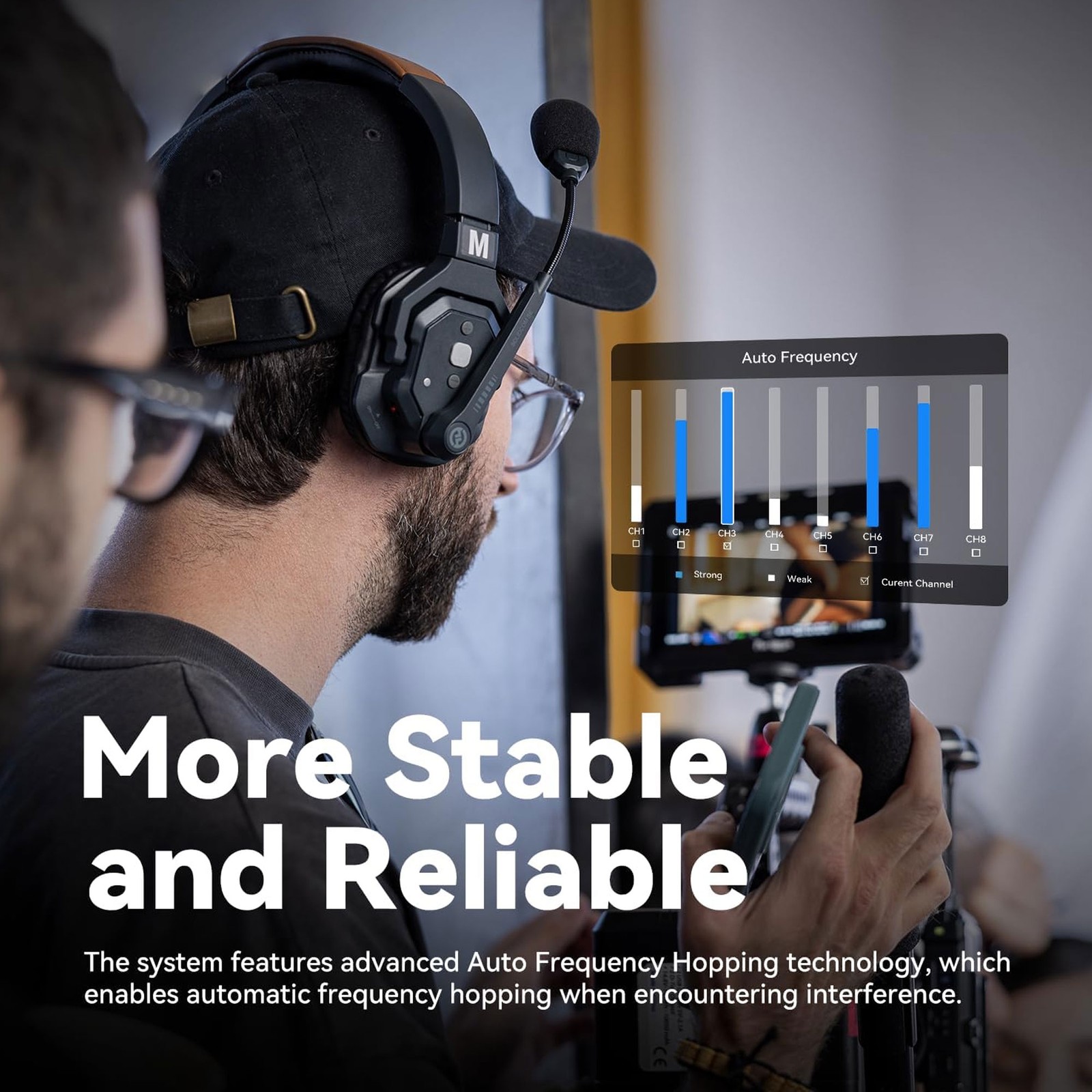 Hollyland Solidcom SE Global 5S 5-Person Single-Ear Noise-Canceling Headset