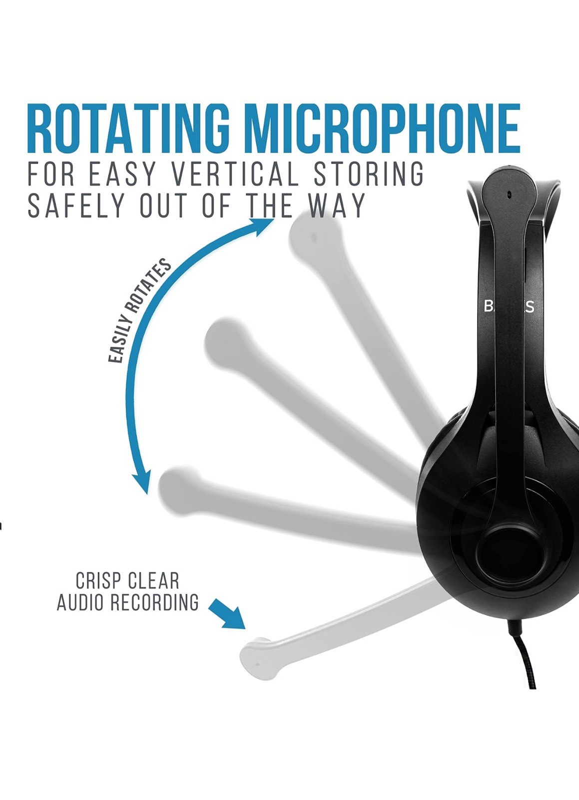 Bulk Classroom Headphones 10 Pack w/ Microphone Premium On-Ear Mic School K-12