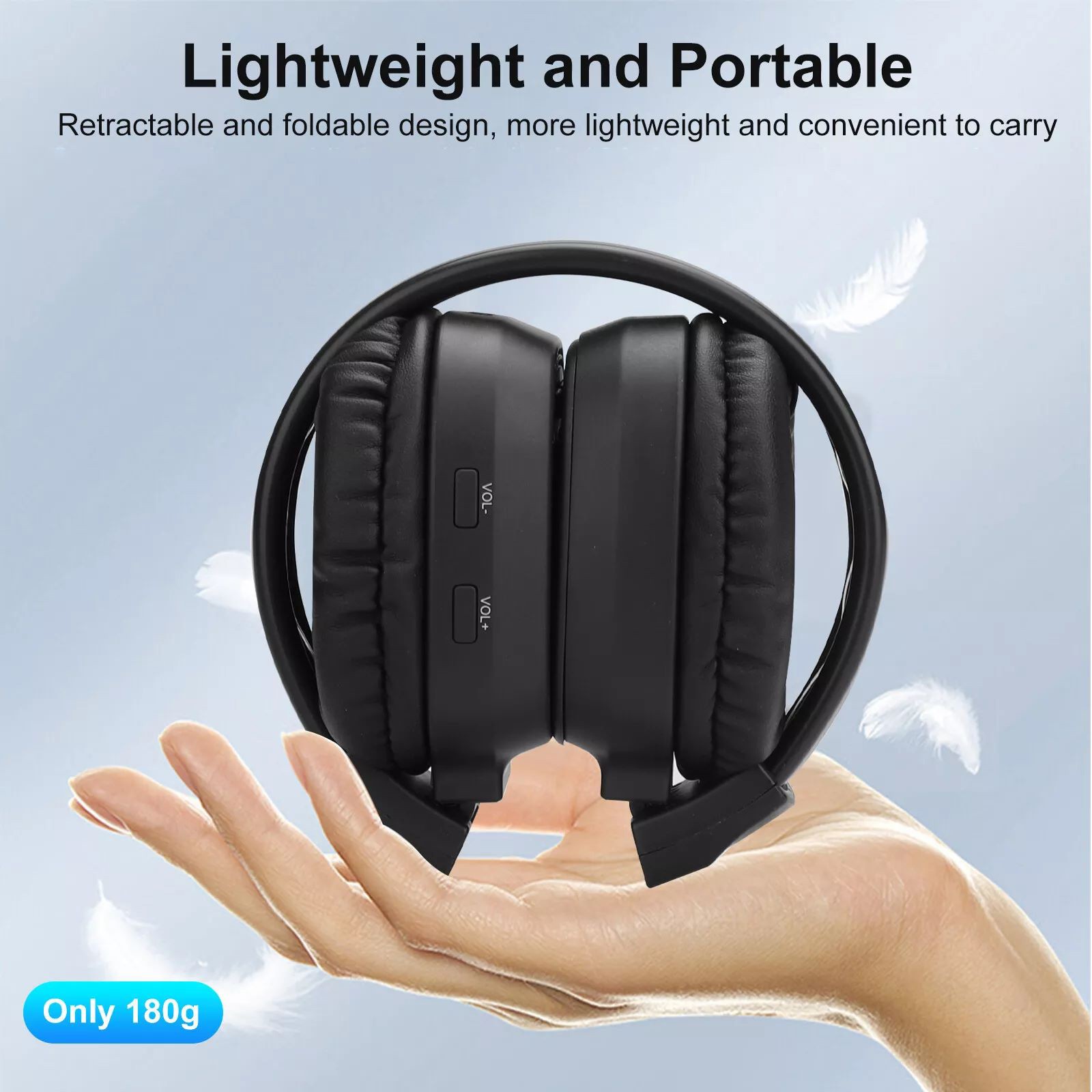 New Portable Wireless FM Radio Headset With customizability Fit 2 AAA batteries