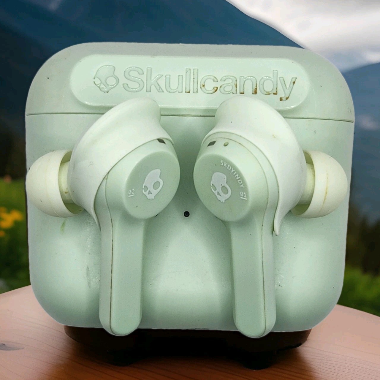 Skullcandy Indy Evo True Wireless Bluetooth In-Ear Earbuds – Mint Green Clean