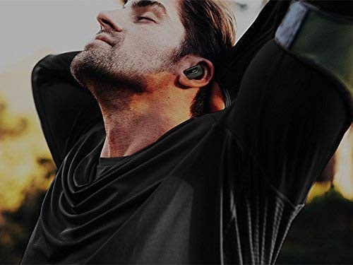 JVC True Wireless Earbuds for Sports & Fitness, Sweat/Water One Size, Black