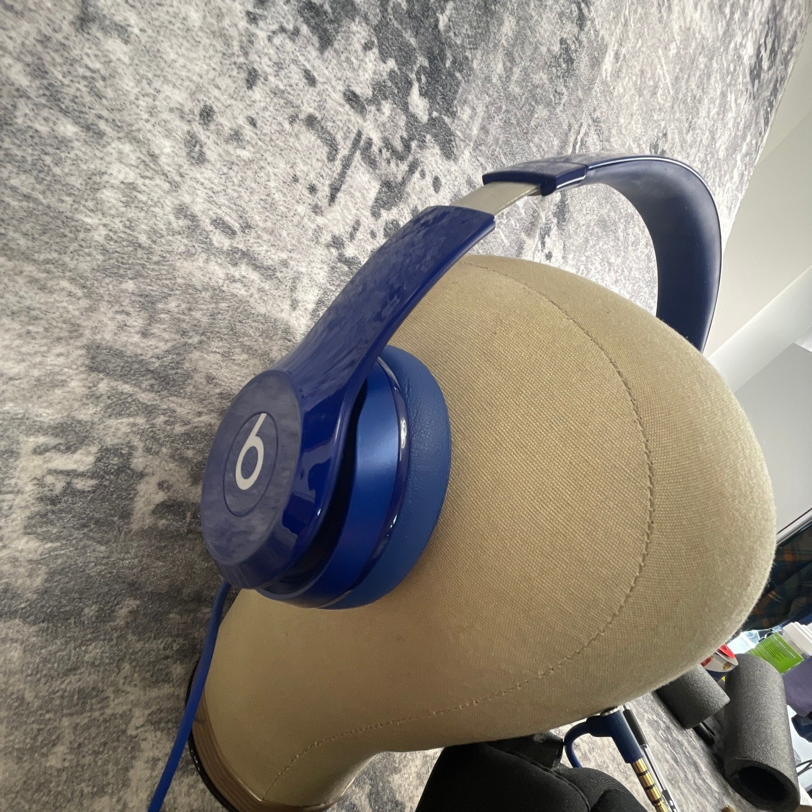 Beats By Dre Unisex Beats Solo Wired B0518 Headphones Blue On-Ear Foldable