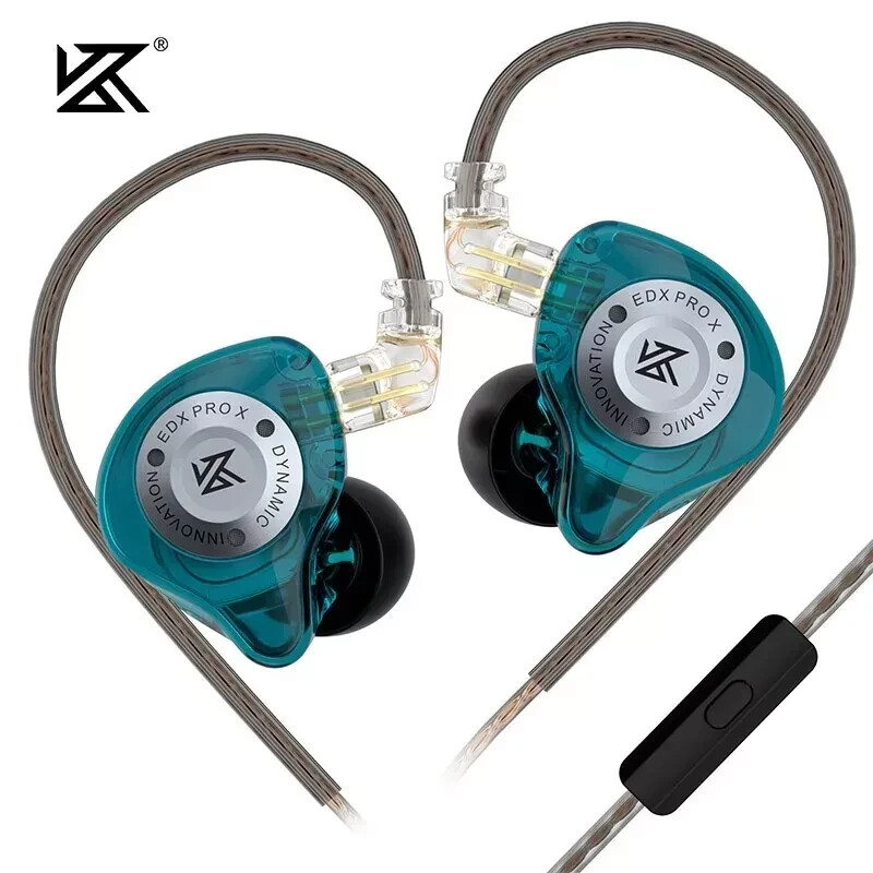 KZ EDX Pro X Single Dynamic Driver In-Ear Monitor HiFi Earphones with OFC Cable
