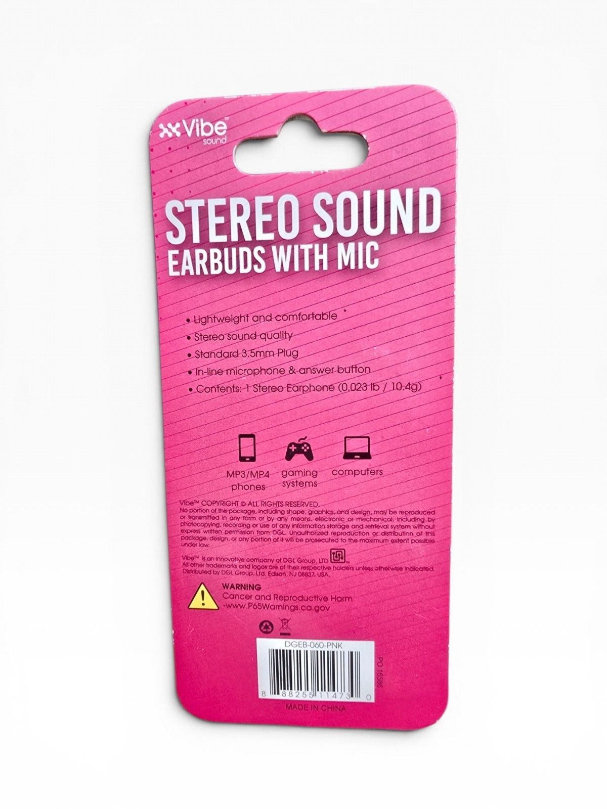 Choose Your Color Vibe Sound Stereo Earbuds With Mic 3.5mm Wired Headphones