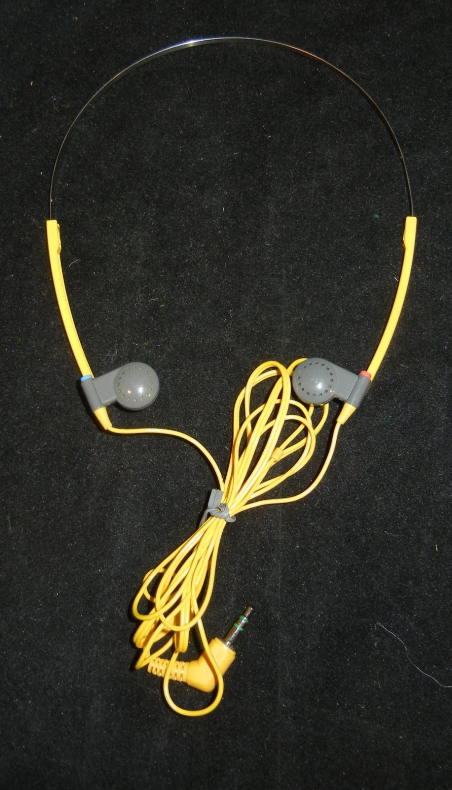 Vintage SONY Walkman Sports Dynamic Stereo Headphones MDR-W15 Yellow TESTED
