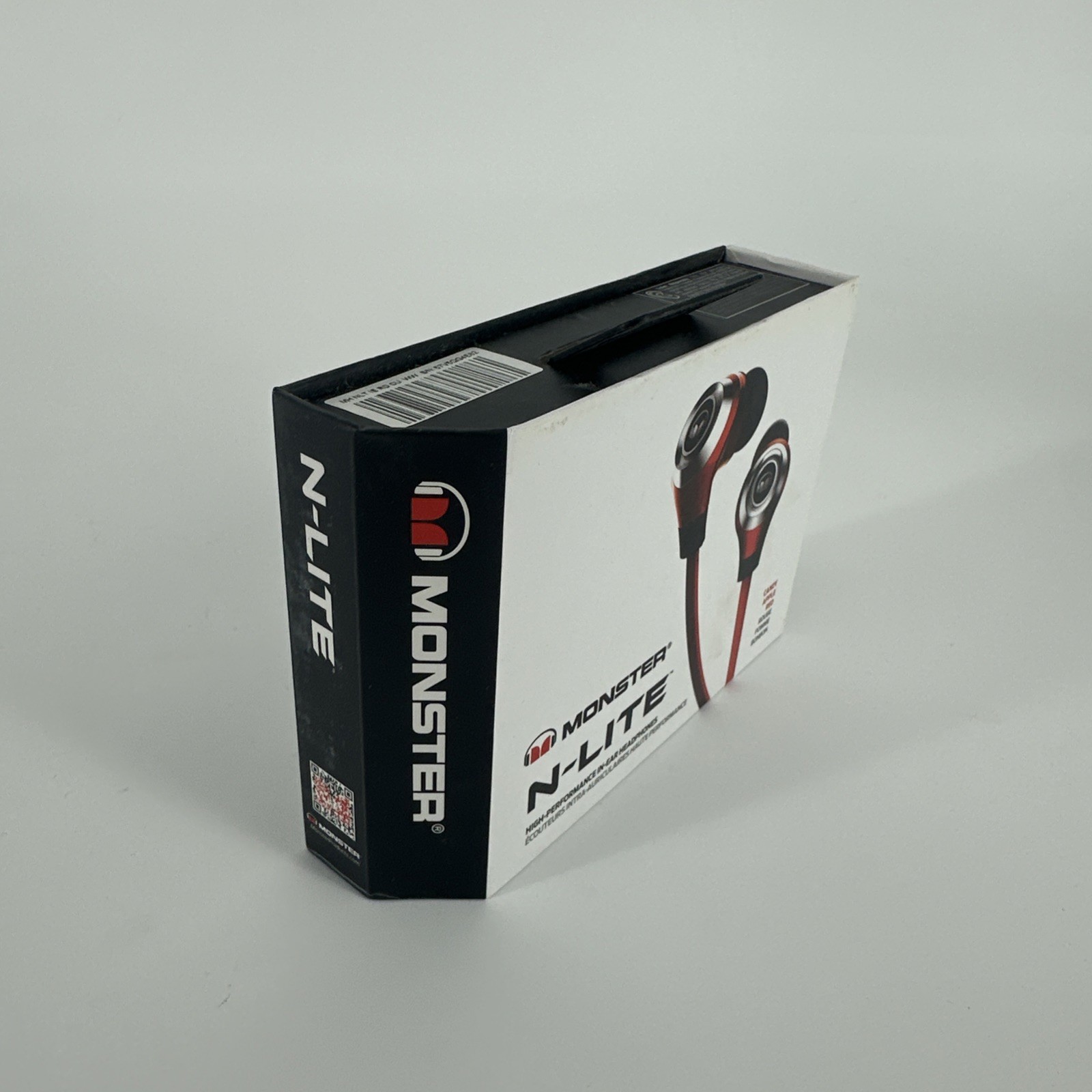 Monster N-LITE High-Performance In-Ear Headphones Wired with Mic Candy Apple Red