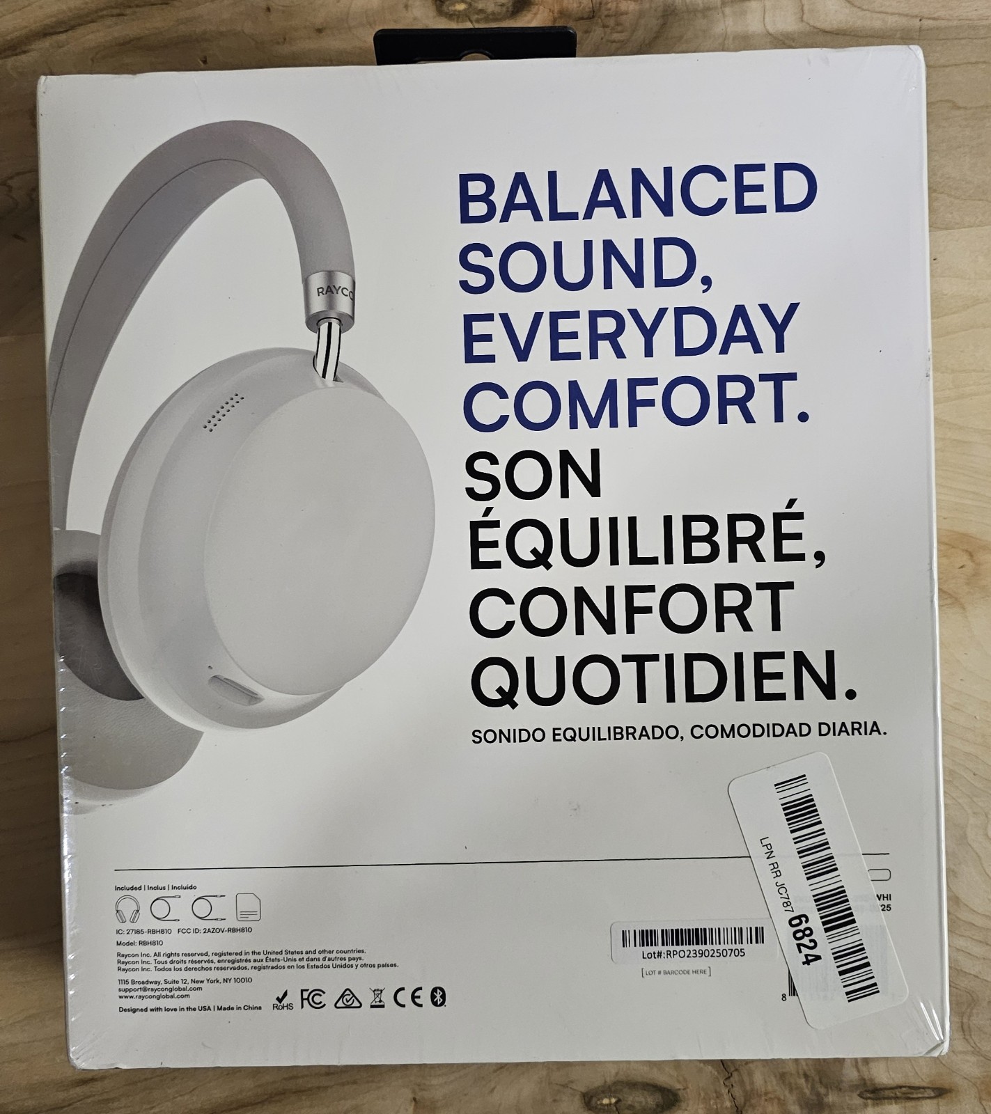 Raycon Everyday White Rose Gold Wireless Bluetooth Over The Ear HeadphonesSeePic