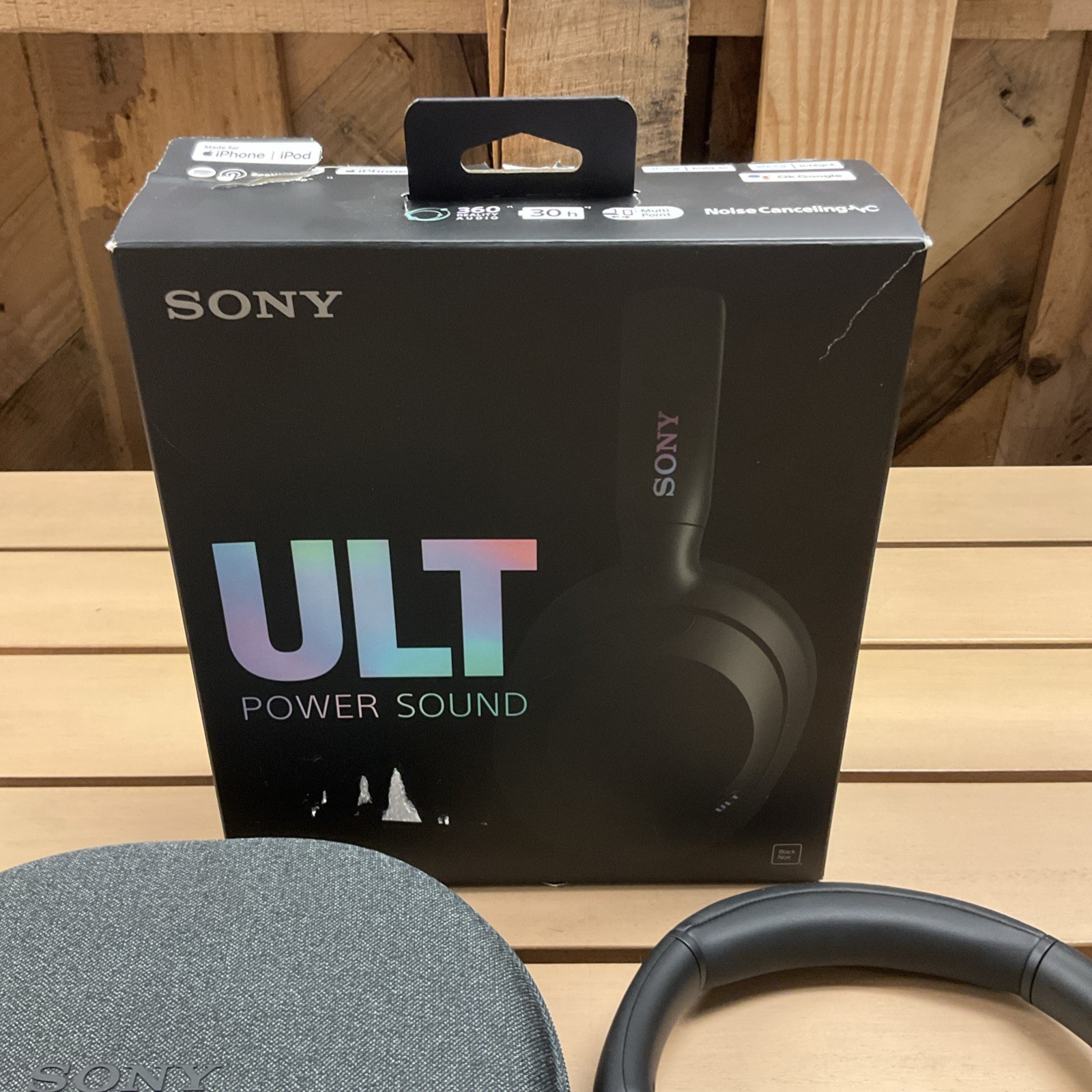 SONY WH-ULT900N/B Headphones Wireless Noise Canceling Bluetooth WHULT900 BLACK