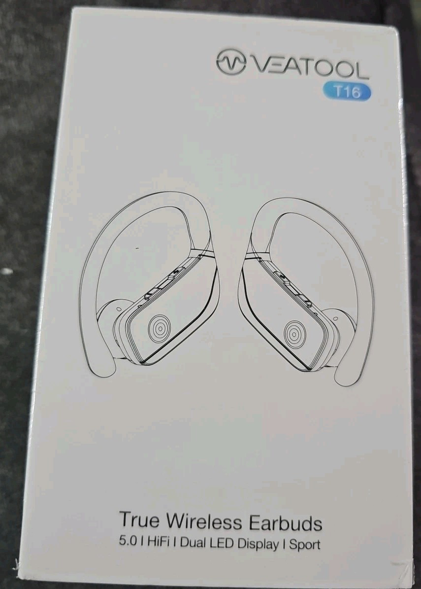 BMANL T16 Wireless Earbuds,5.0 HiFi LED Display Built-in Mic Headset for Workout