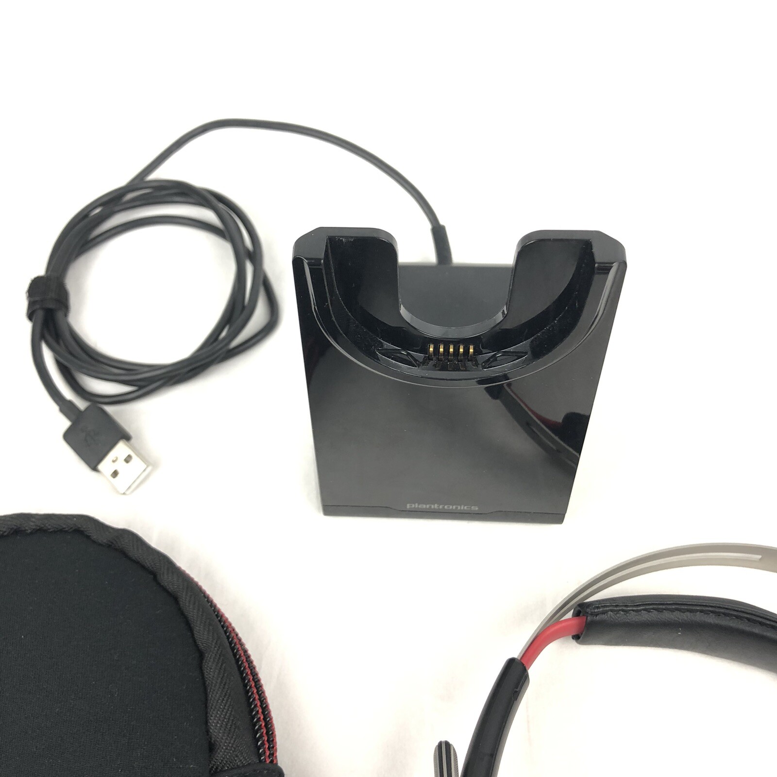 Plantronics Voyager Focus UC Bluetooth Headset w/ Charge Stand (No USB Adapter)