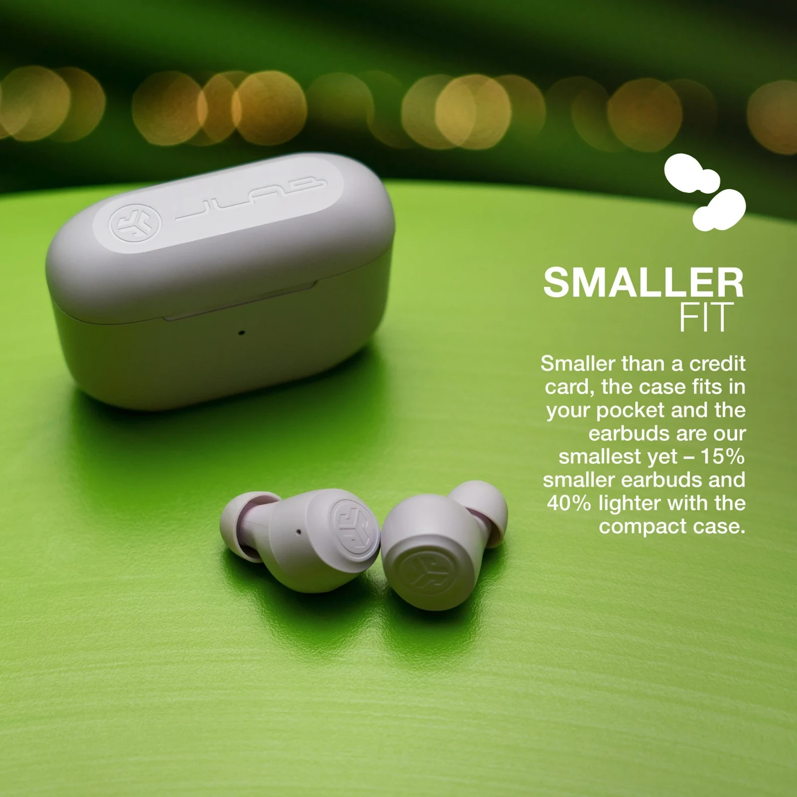 JLab Go Air True Wireless Earbuds Bluetooth Charging Case New Sealed Lilac