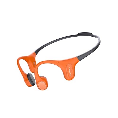 Aerra Bone Conduction Sport Headphones, IP67 Waterproof Black and Orange