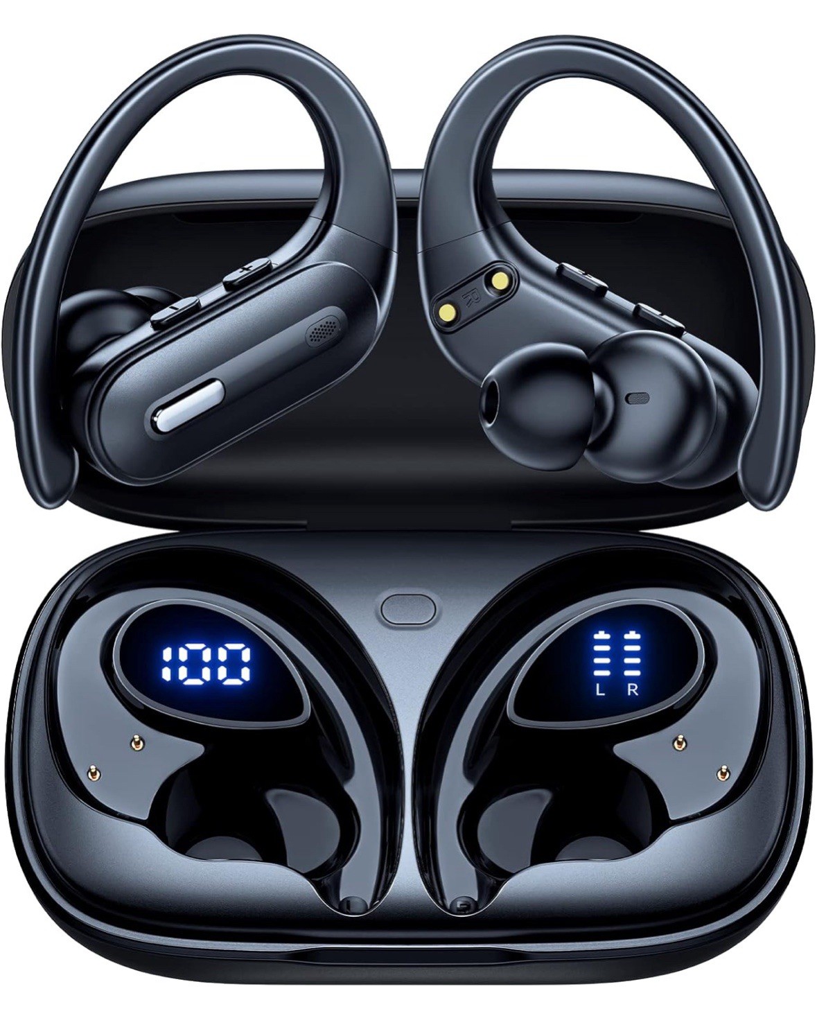 Active Noise Cancelling Wireless Earbuds Bluetooth Headphones 90 Hrs Playtime Ea