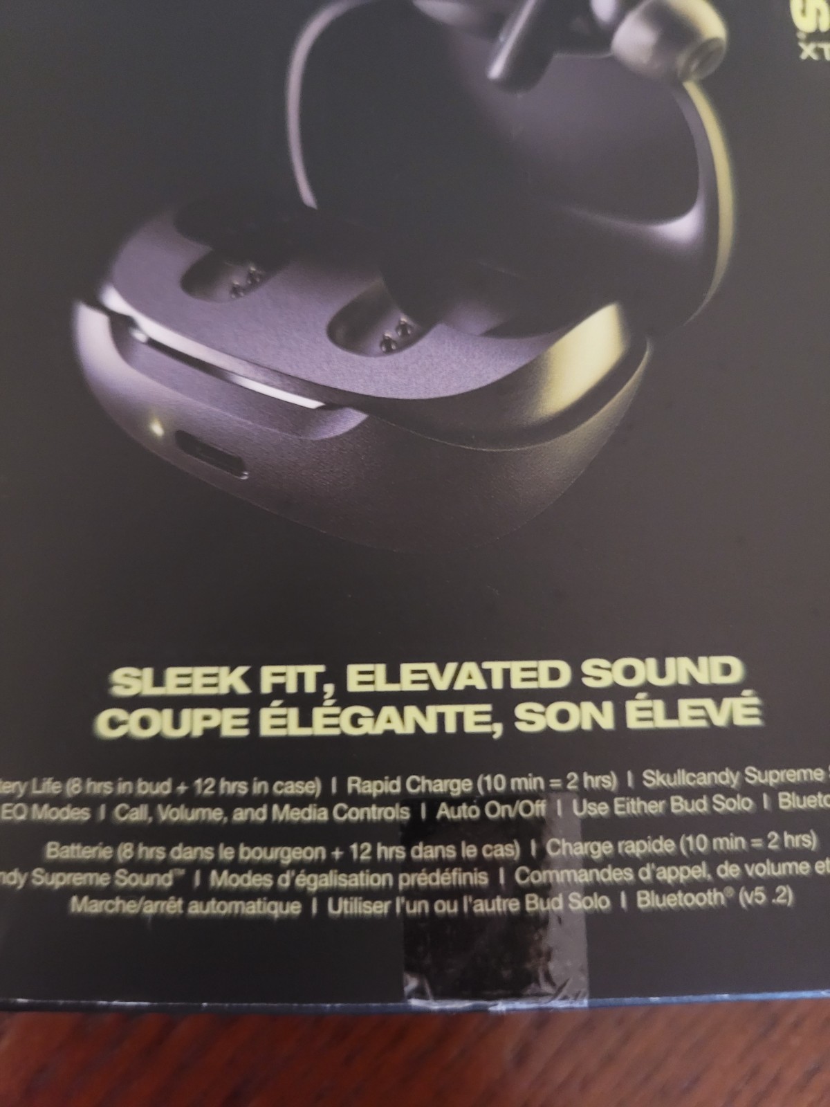 Skullcandy S2TAW-R740 Smokin’ Buds True Wireless Bluetooth Earbuds True Black