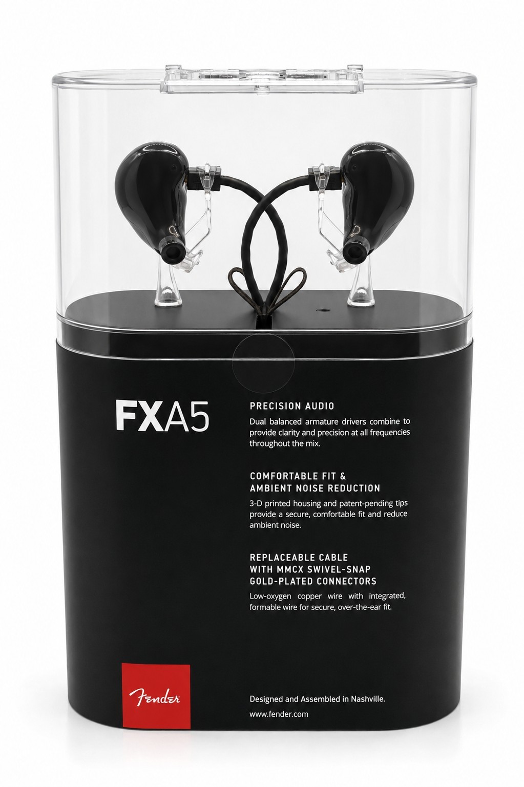 Fender FXA5 High Performance In-Ear Monitor Headphones IEM GENUINE NEW