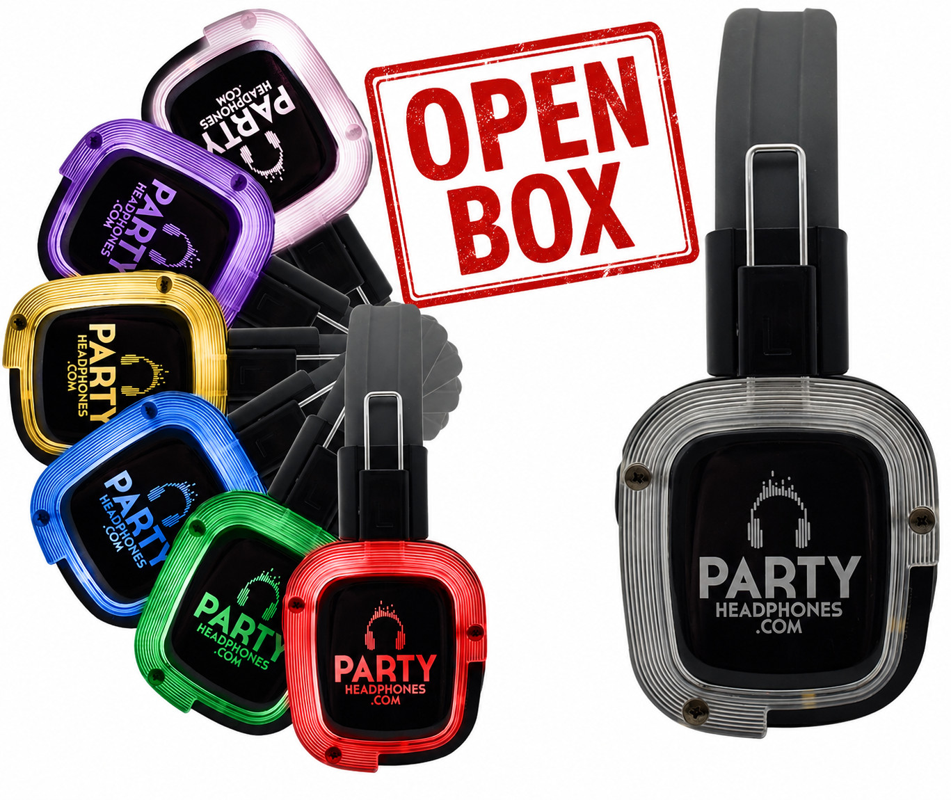 Party Headphones Silent Disco Headphones | Wireless RF | 12 Hour Battery