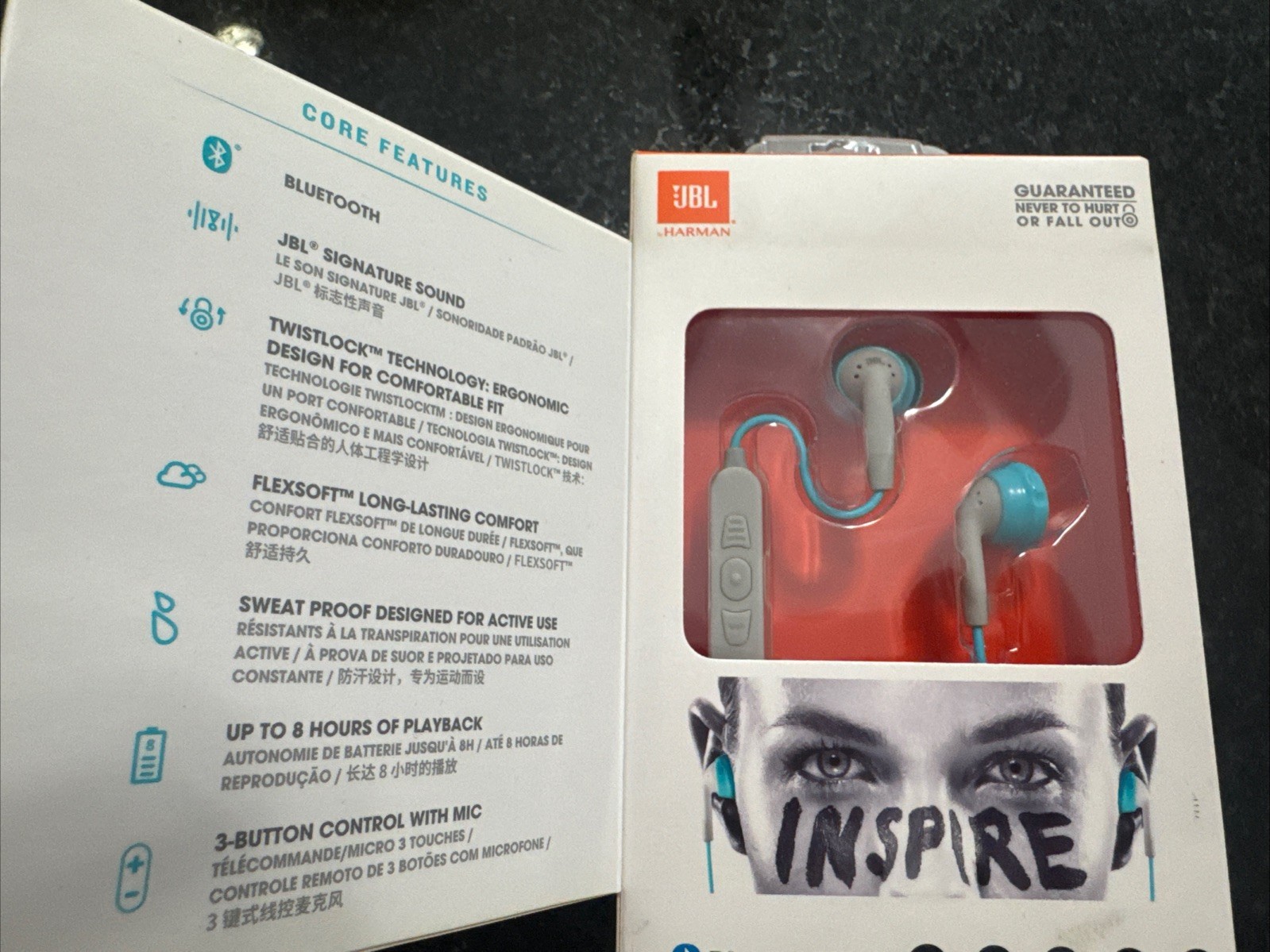 JBL Inspire 500 For Women -wireless Sport Earphones – TwistLock Technology