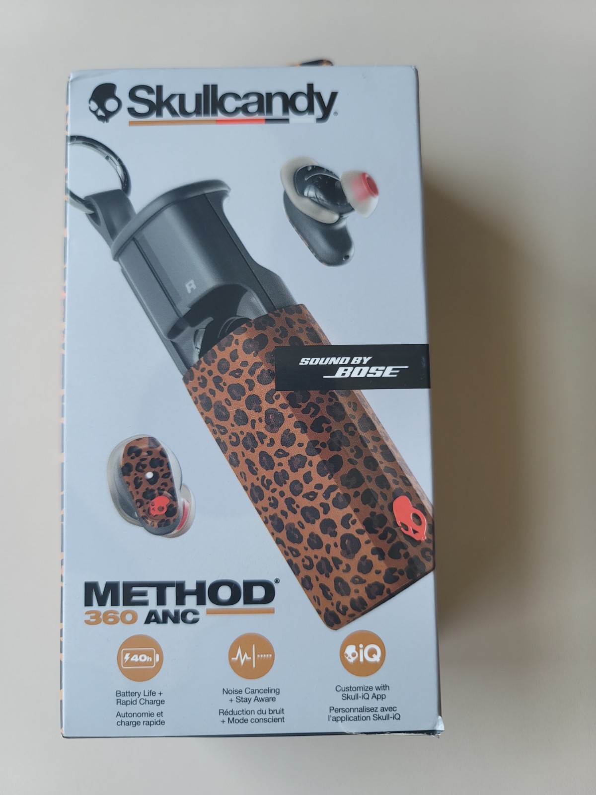 Skullcandy Method 360 ANC Wireless Bluetooth Earbuds Leopard
