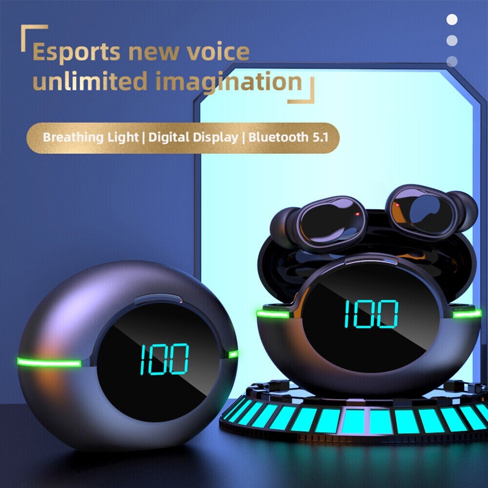 Wireless Bluetooth 5.1 Headphones Earphones Earbuds ear Y80 TWS SHIP FROM USA