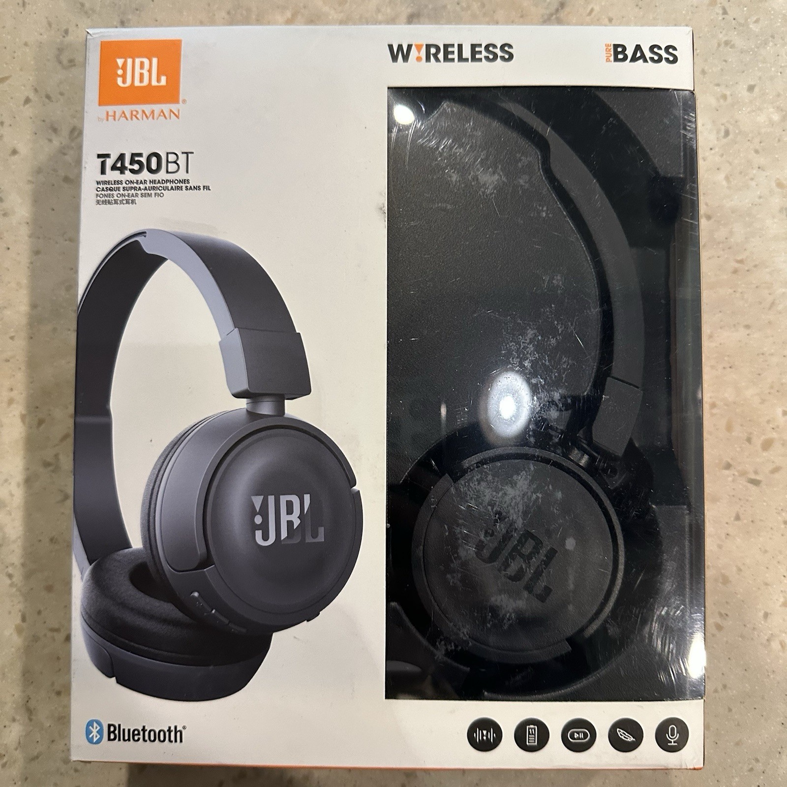 JBL T450BT Wireless On-Ear Headphones