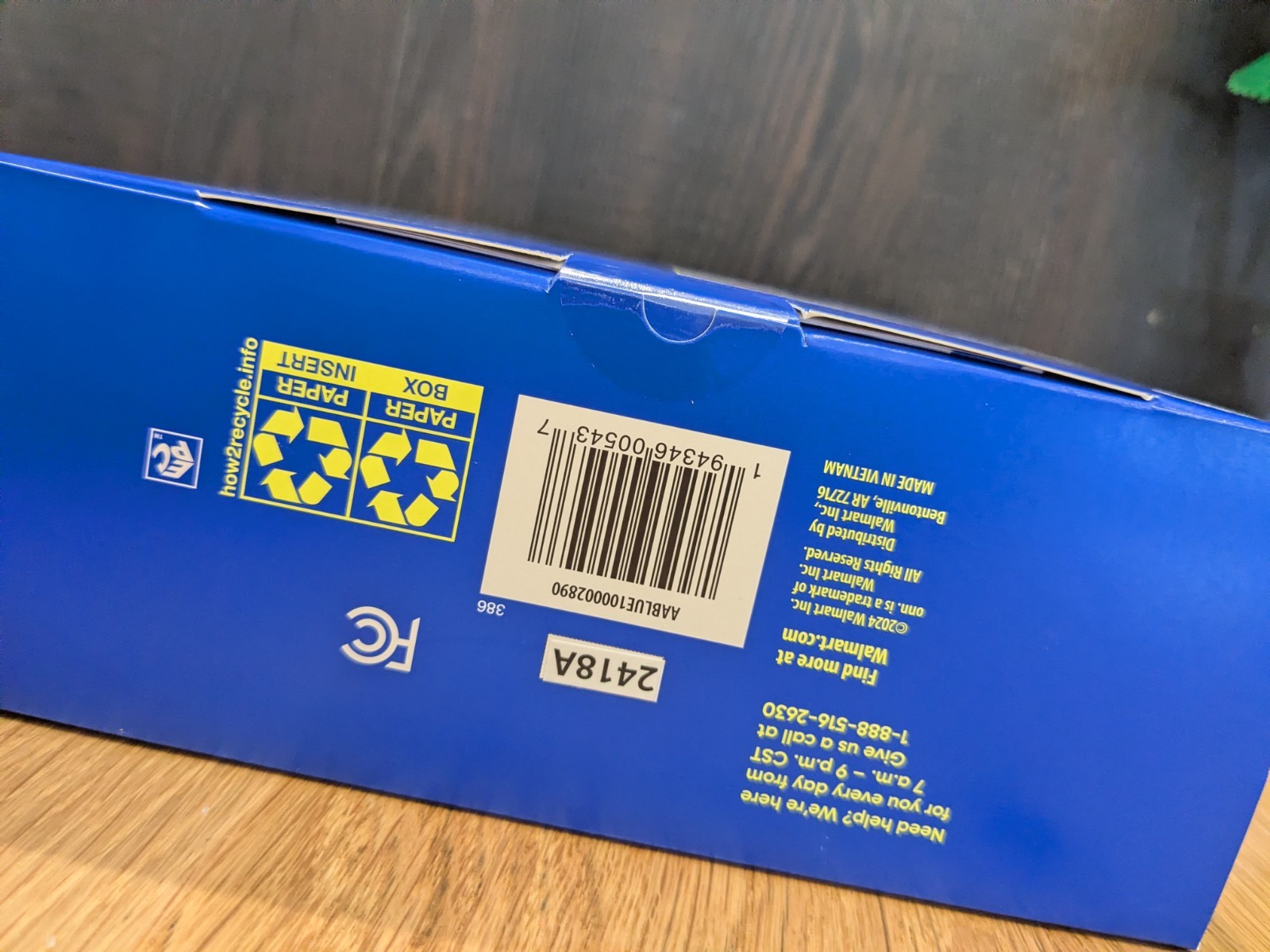 Groove ONN Over Ear Noise Canceling Wireless Bluetooth Headphones Blue – New