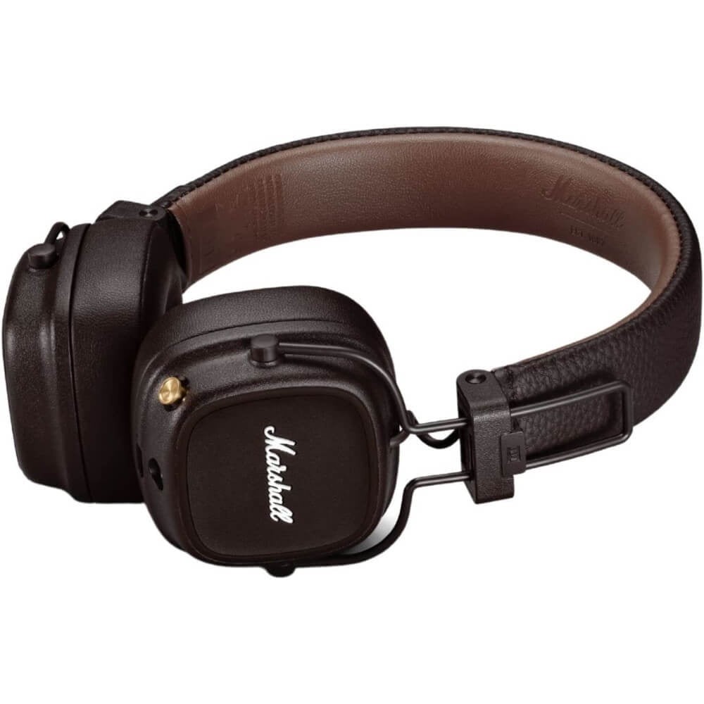 Marshall MAJOR4BTBRW Major IV On-Ear Bluetooth Headphones – Brown