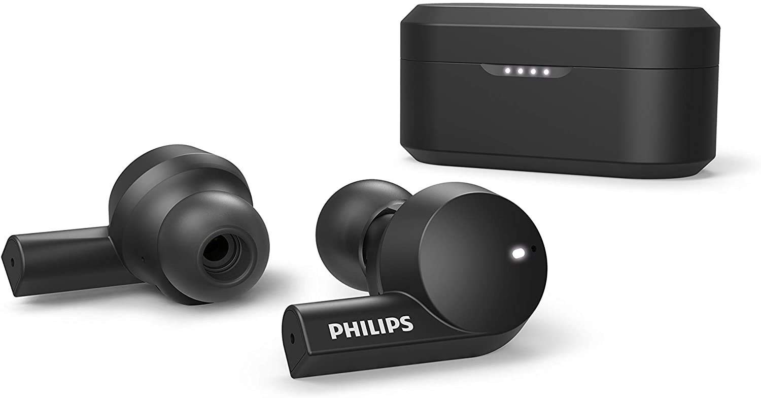 Philips TAT5505BK True Wireless Earbuds ANC Noise Canceling Bluetooth Black New