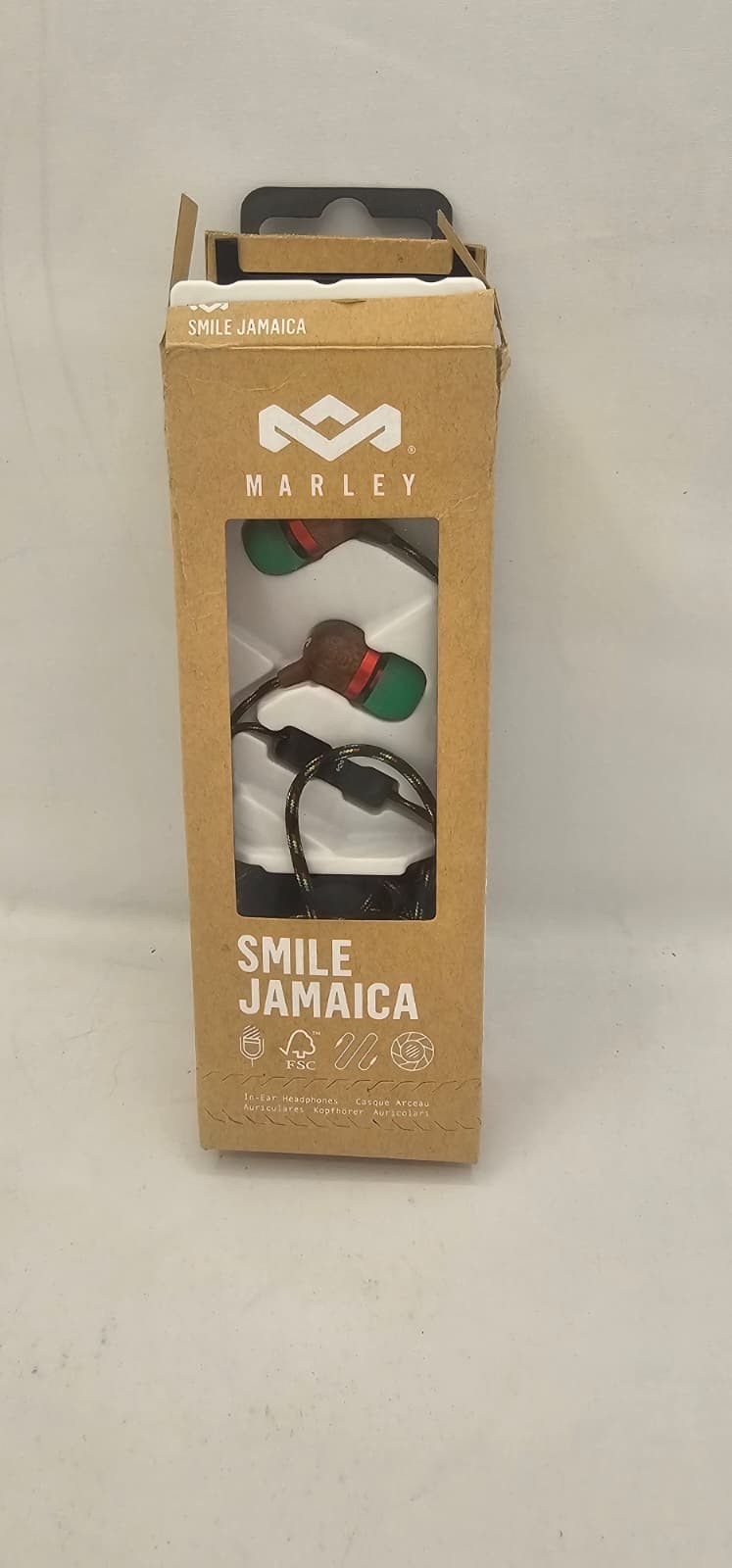 House of Marley Smile Jamaica: Wired Earphones with Microphone, Noise Isolating