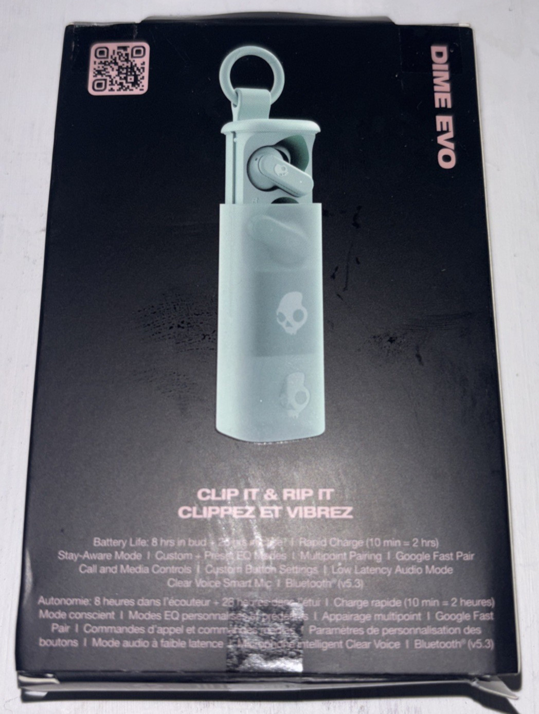 NEW Sealed Skullcandy Dime Evo Wireless Bluetooth Noise Isolating Earbuds Sage