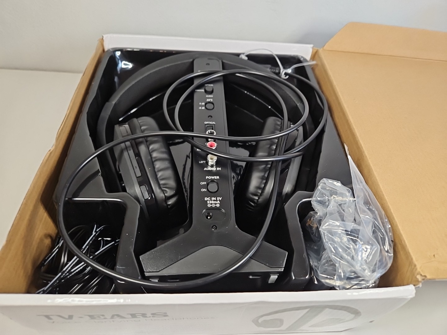 TV EARS Voice Clarifying Headphones 100 Ft Over Ear Tested