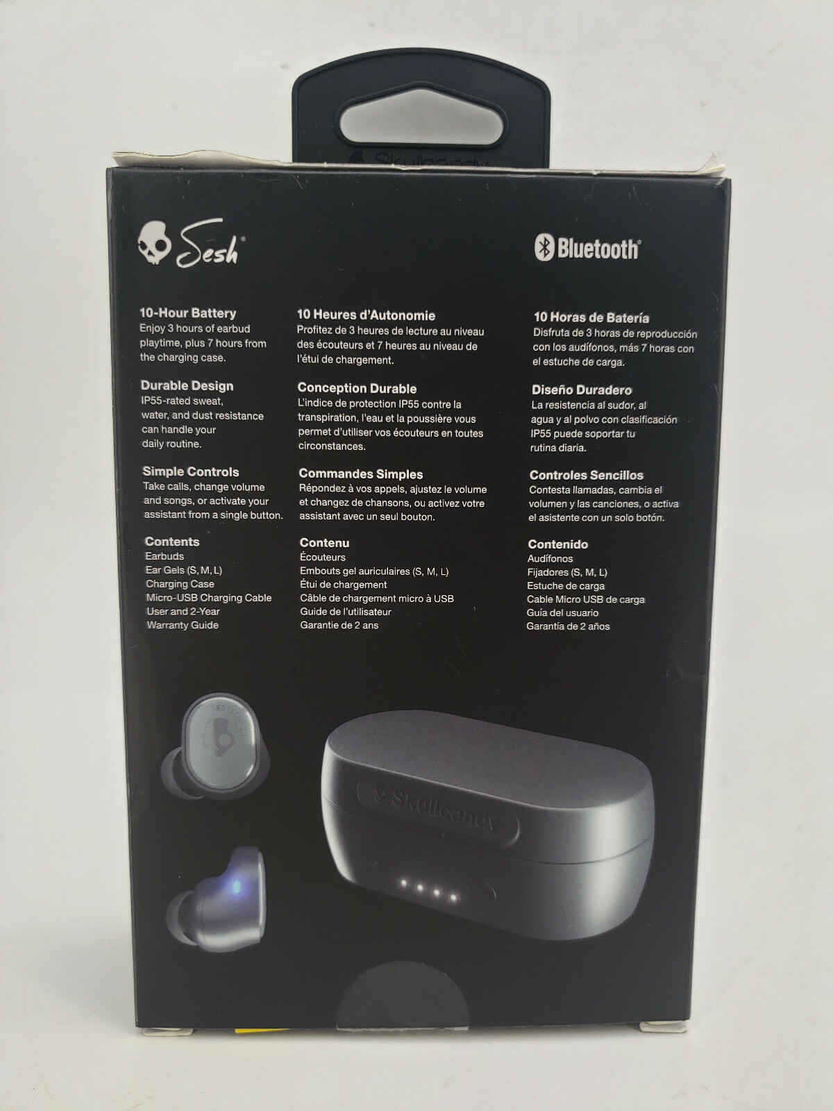 SKULLCANDY TRULY TRUE WIRELESS EARBUDS BLUETOOTH UP TO 10 HOURS OF BATTERY S2TDW
