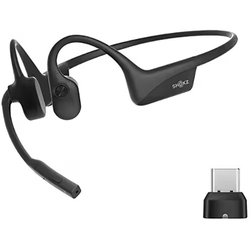 Shokz Bone Conduction Headset OpenComm 2 UC 2025 Upgrade USB-C SKZ-EP-000041