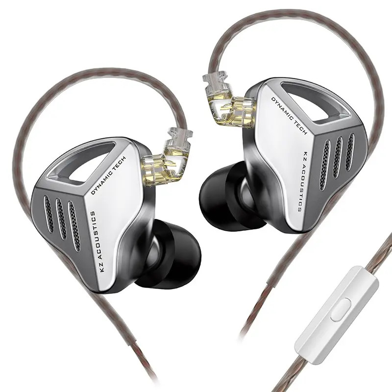 KZ ZVX Wired In-Ear Earphones Dynamic HiFi Bass Metal Earbuds w/ Mic