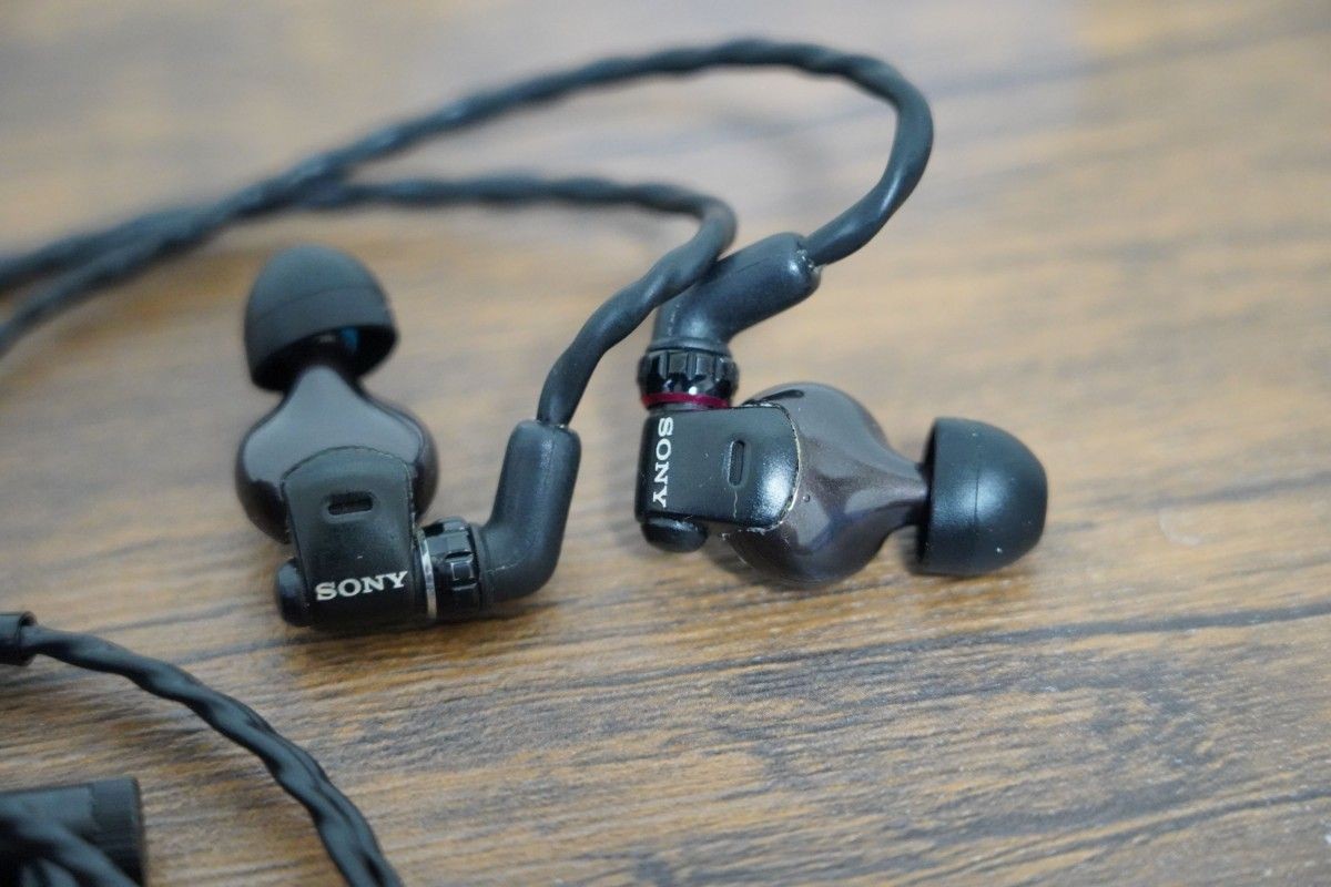 Sony MDR-EX1000 In-Ear Monitor Earphones 4.4mm Balanced Cable Box Accessories