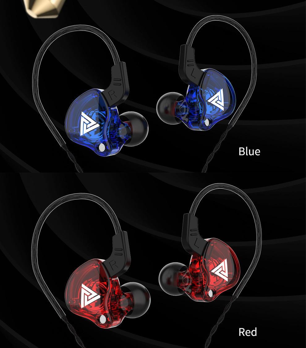 QKZ AK6 3.5mm Wired Earphones – HiFi Sound, Gaming Headset,B