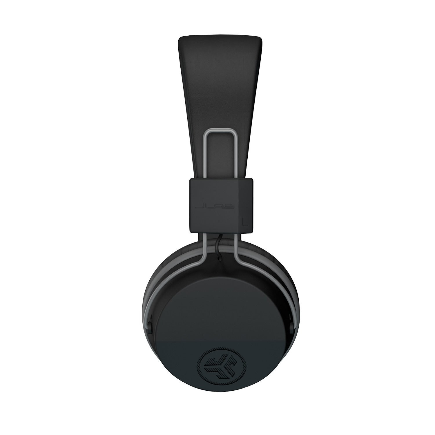 JLab HBNEONRBLK4 Wireless On-Ear Headphones Bluetooth with Mic, Black/Gray