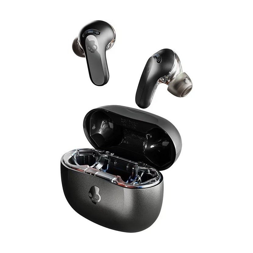 Skullcandy Rail ANC XT Wireless In-Ear Earbuds True Black Noise Canceling NEW A2